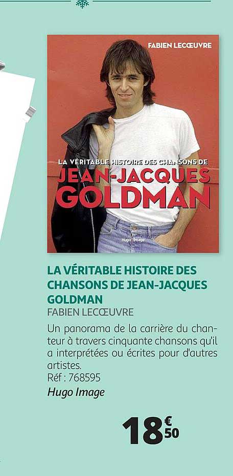 la véritable histoire des chansons de jean-jacques goldman - fabien lecoeuvre