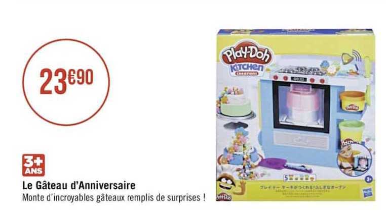 le gâteau d'anniversaire playdoh