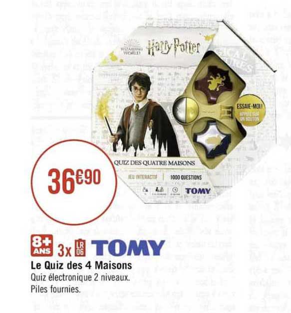 le quiz des 4 maisons tomy