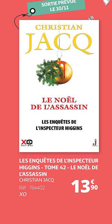 les enquêtes de l'inspecteur higgins - tome 42 - le noël de l'assassin - christian jacq