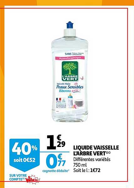 Liquide Vaisselle L'arbre Vert