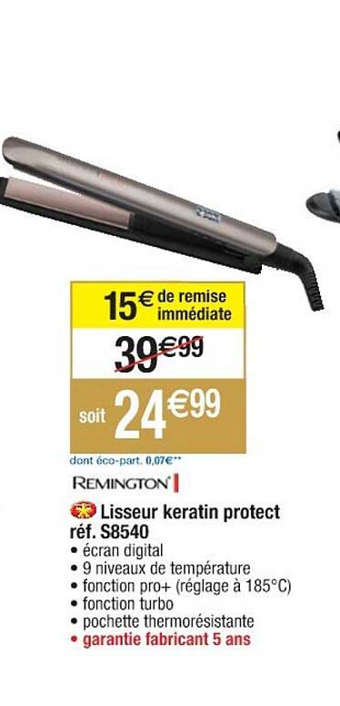 lisseur keratin protect remington réf. s8540