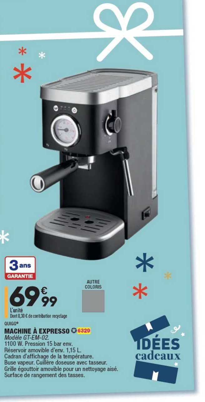 Machine à Expresso Quigg