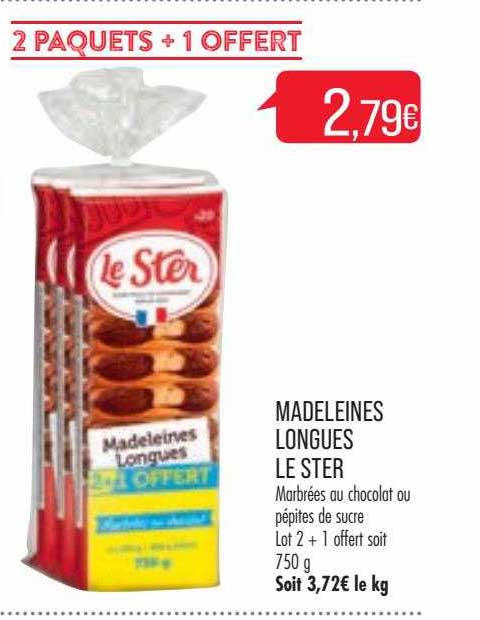 Madeleines Longues Le Ster