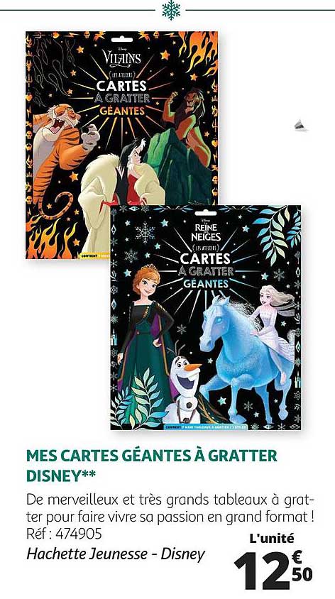 mes cartes géantes à gratter disney