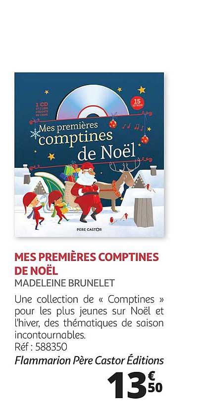 mes premières comptines de noël - madeleine brunelet