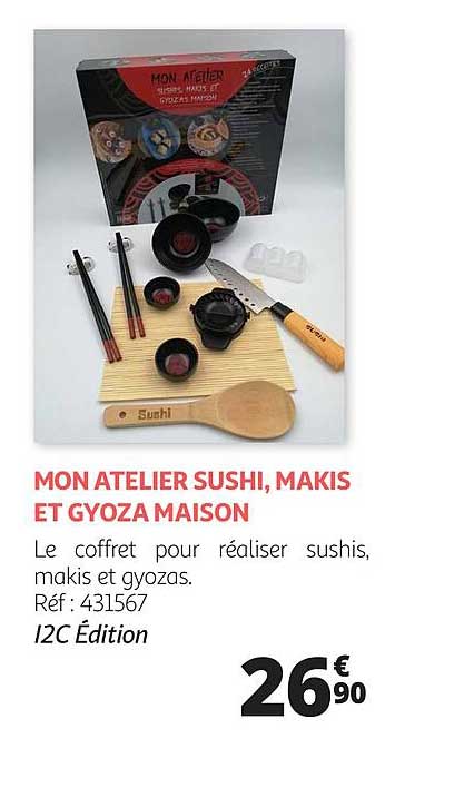 mon atelier sushi, makis et gyoza maison
