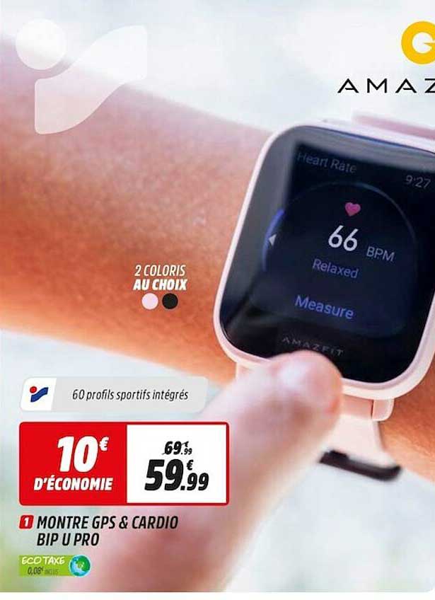 Montre Gps & Cardio Bip U Pro