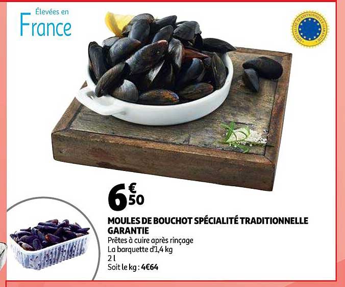 moules de bouchot spécialité traditionnelle garantie