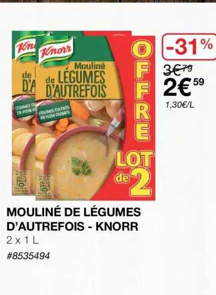 mouliné de légumes d'autrefois - knorr