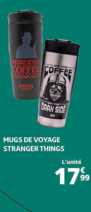 mugs de voyage stranger things