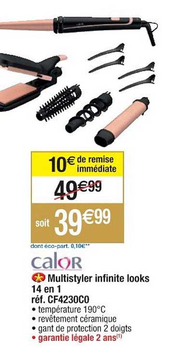 multistyler infinite looks 14 en 1 calor réf. cf4230co