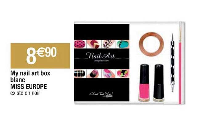 my nail art box blanc miss europe