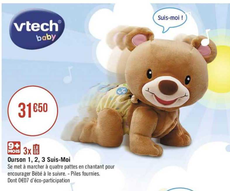 Ourson 1, 2, 3 Suis-moi Vtech Baby
