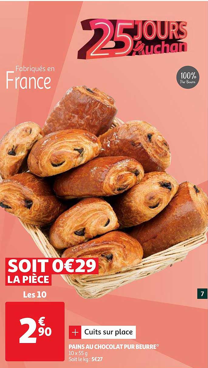 Pains Au Chocolat Pur Beurre