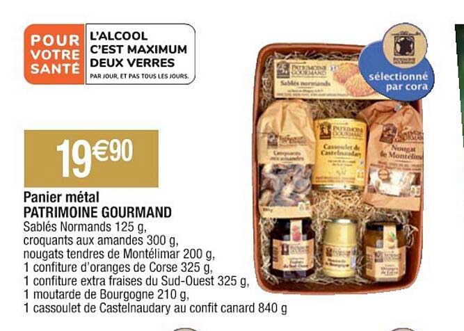 Panier Métal Patrimoine Gourmand