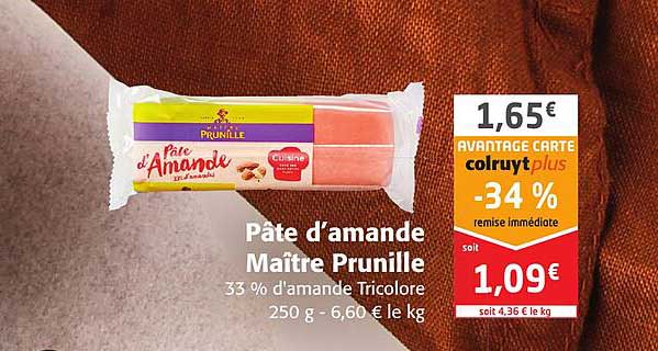 pâte d'amande maître prunille