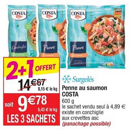 Penne Au Saumon Costa