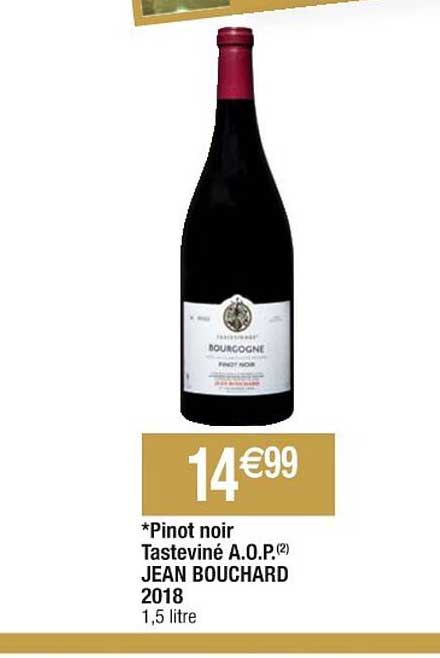 pinot noir tasteviné a.o.p. jean bouchard 2018