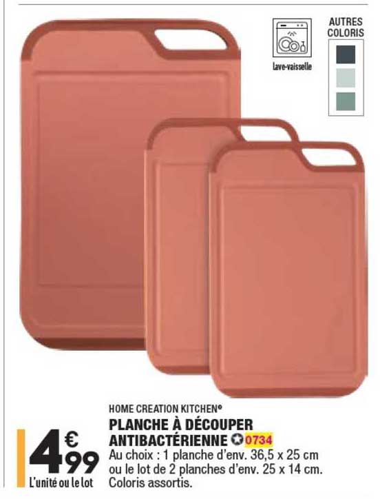 planche à découper antibactérienne