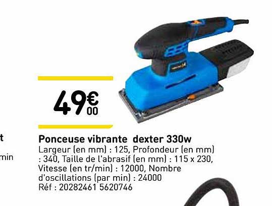 ponceuse vibrante dexter 330w
