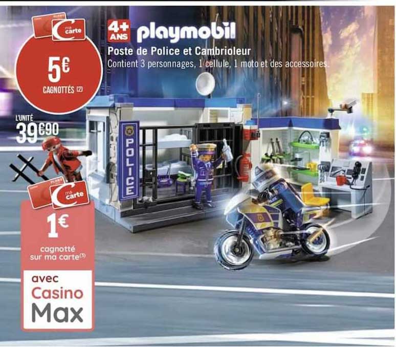 Poste De Police Et Cambrioleur Playmobil