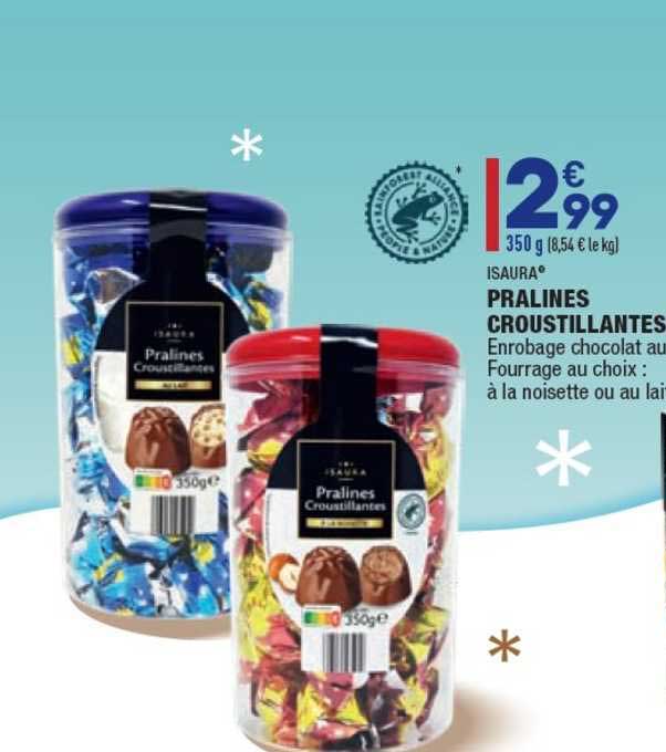 pralines croustillantes isaura