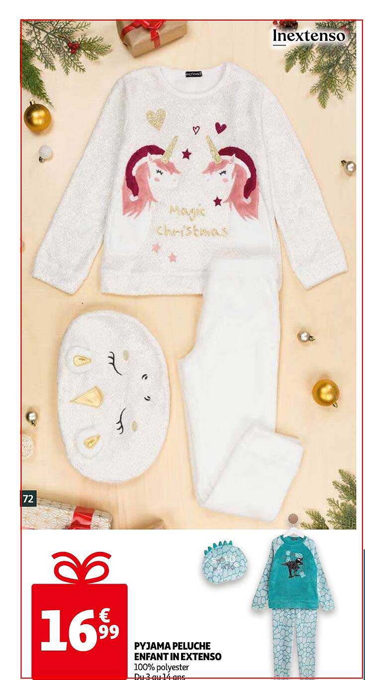 pyjama peluche enfant in extenso