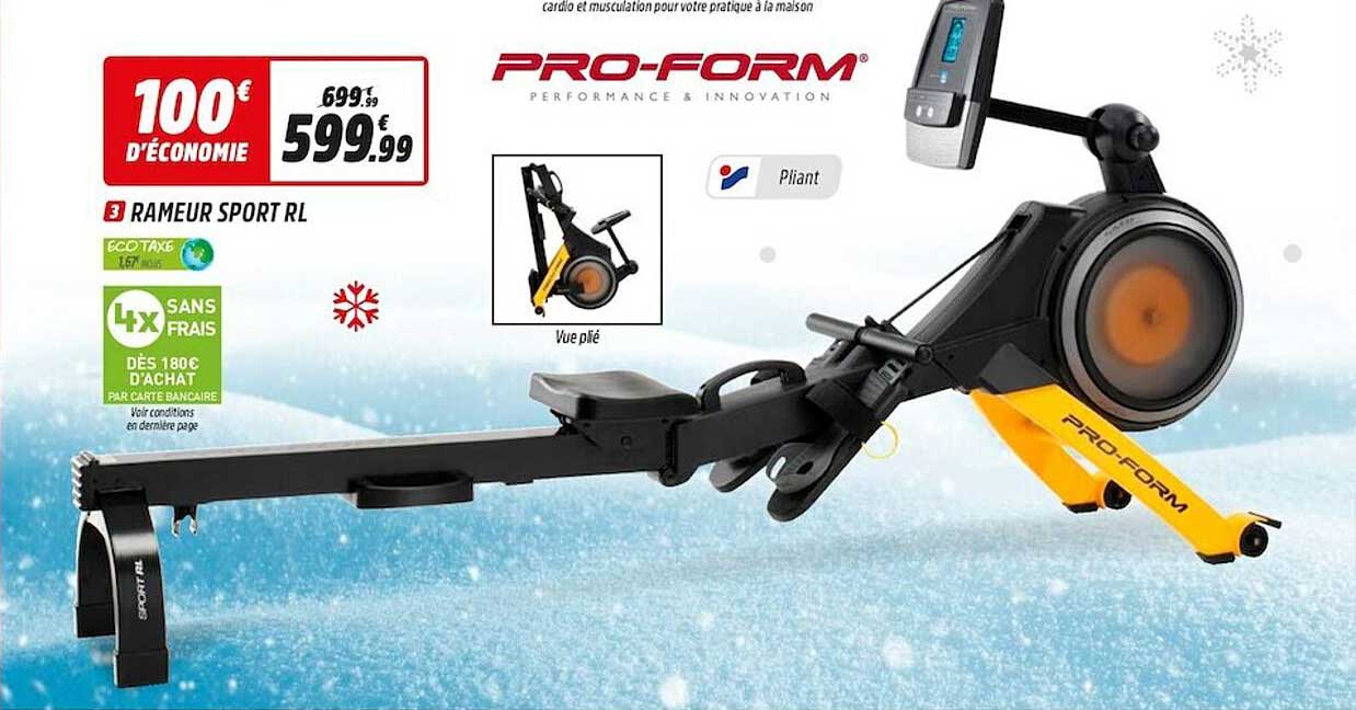 rameur sport rl pro-form