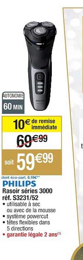 rasoir séries 3000 philips réf. s3231-52