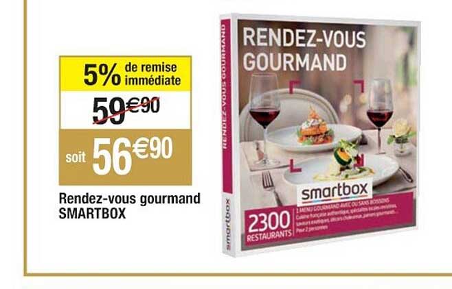 rendez-vous gourmand smartbox