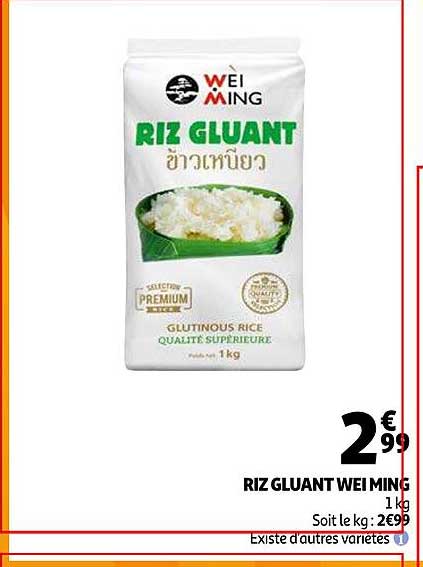 riz gluant wei ming