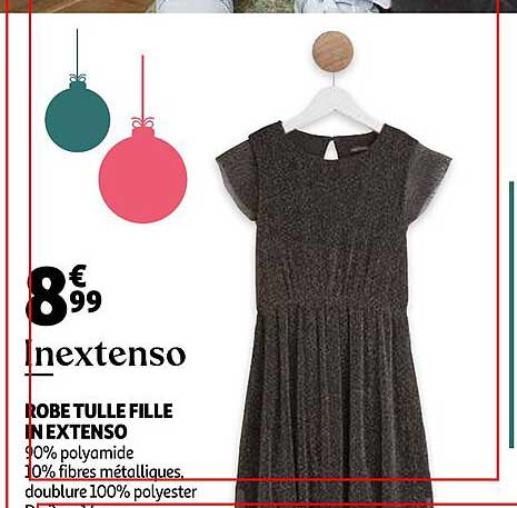 robe tulle fille in extenso