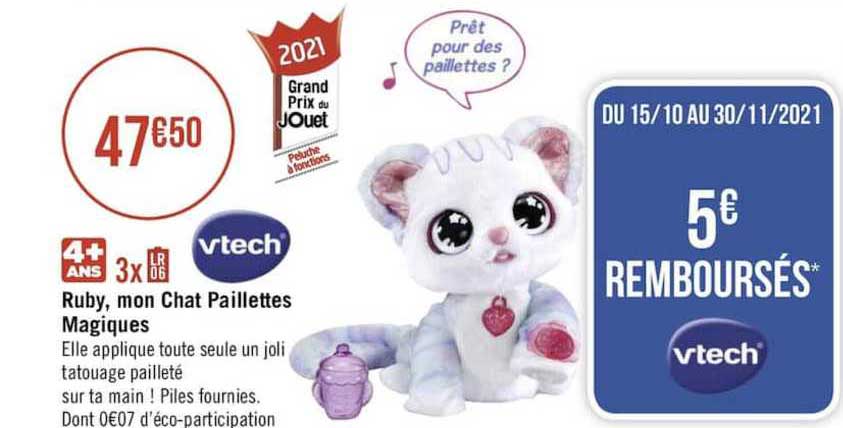ruby, mon chat paillettes, magiques vtech