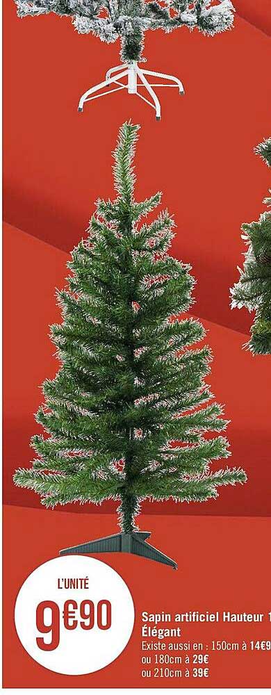 sapin artificiel élégant