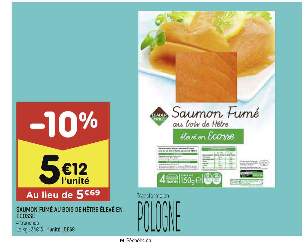 Saumon Fumé Au Bois De Hêtre élevé En écosse