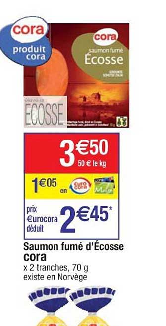 saumon fumé d'écosse cora