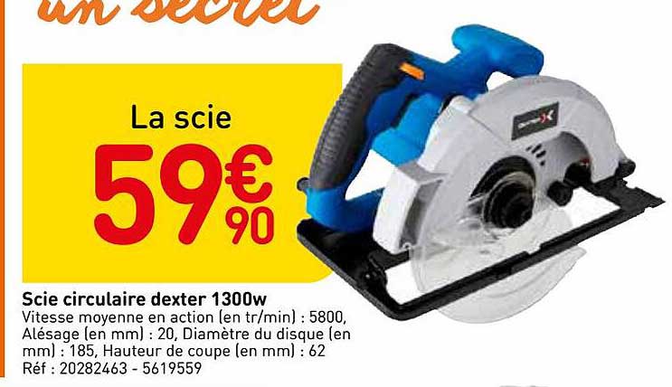 scie circulaire dexter 1300w