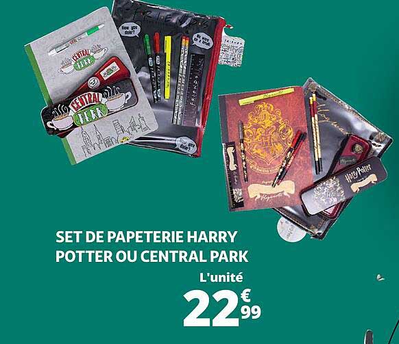 Set De Papeterie Harry Potter Ou Central Park