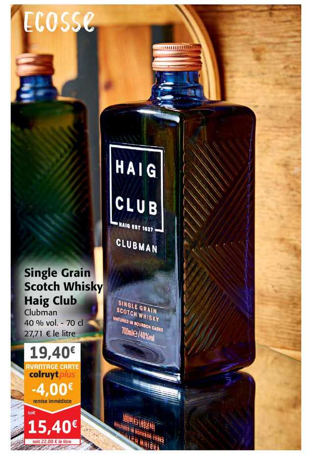 single grain scotch whisky haig club
