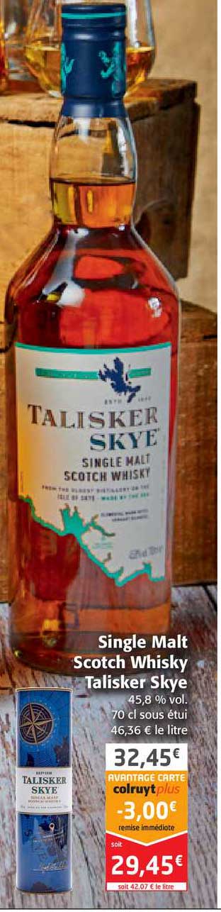 single malt scotch whisky talisker skye