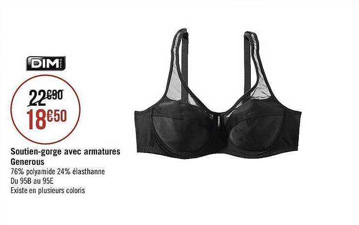 soutien-gorge avec armatures generous dim