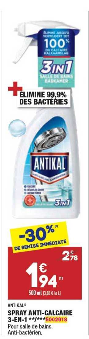 Spray Anti-calcaire Antikal