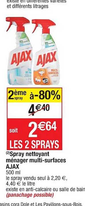 Spray Nettoyant Ménager Multi-surfaces Ajax