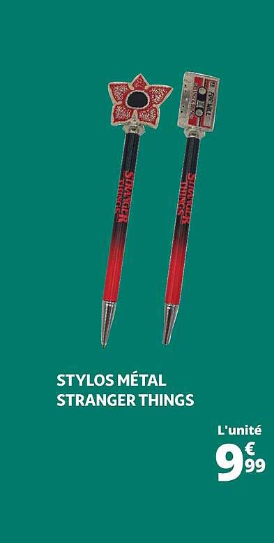 stylos métal stranger things