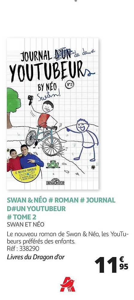 swan & néo # roman # journal #un youtubeur # tom 2
