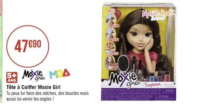 tête à coiffer moxie girl