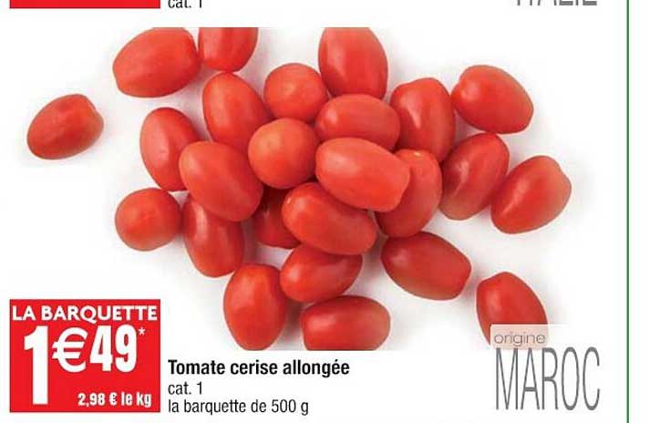 Tomate Cerise Allongée