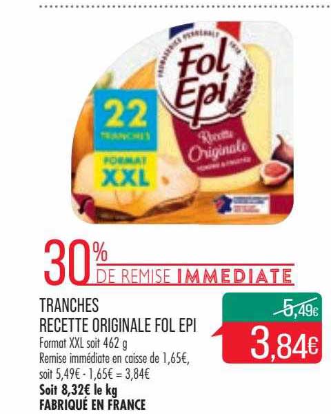 tranches recette originale fol epi