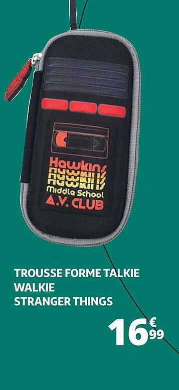 trousse forme talkie walkie stranger things